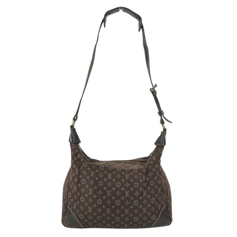 Louis Vuitton Shoulder Bag Boulogne Monogram Mini Lin Canvas Brown — view 2