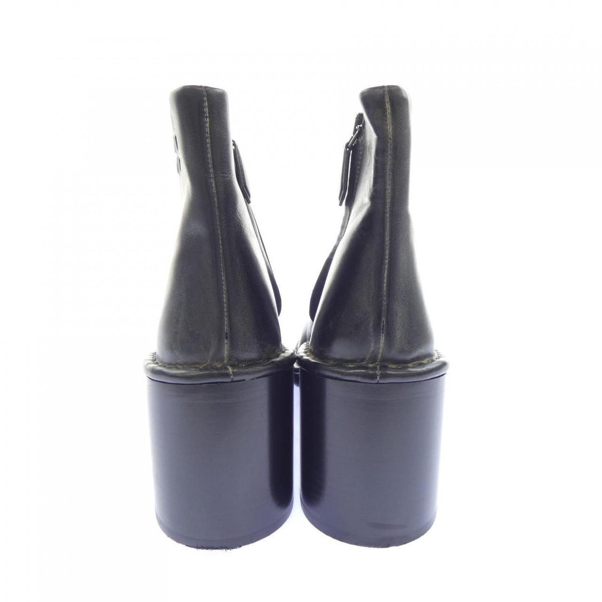 Miu Miu Vintage Wash Smoke Leather Booties Boots — view 5