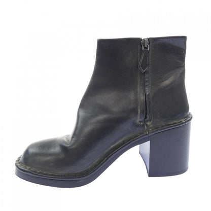 Miu Miu Vintage Wash Smoke Leather Booties Boots — view 2