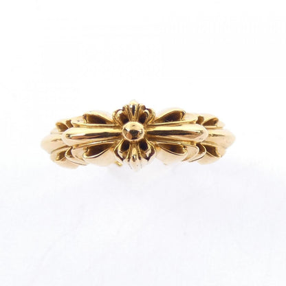 Chrome Hearts Baby Classic Dbl Flrl Cross Open Gld Ring — view 2