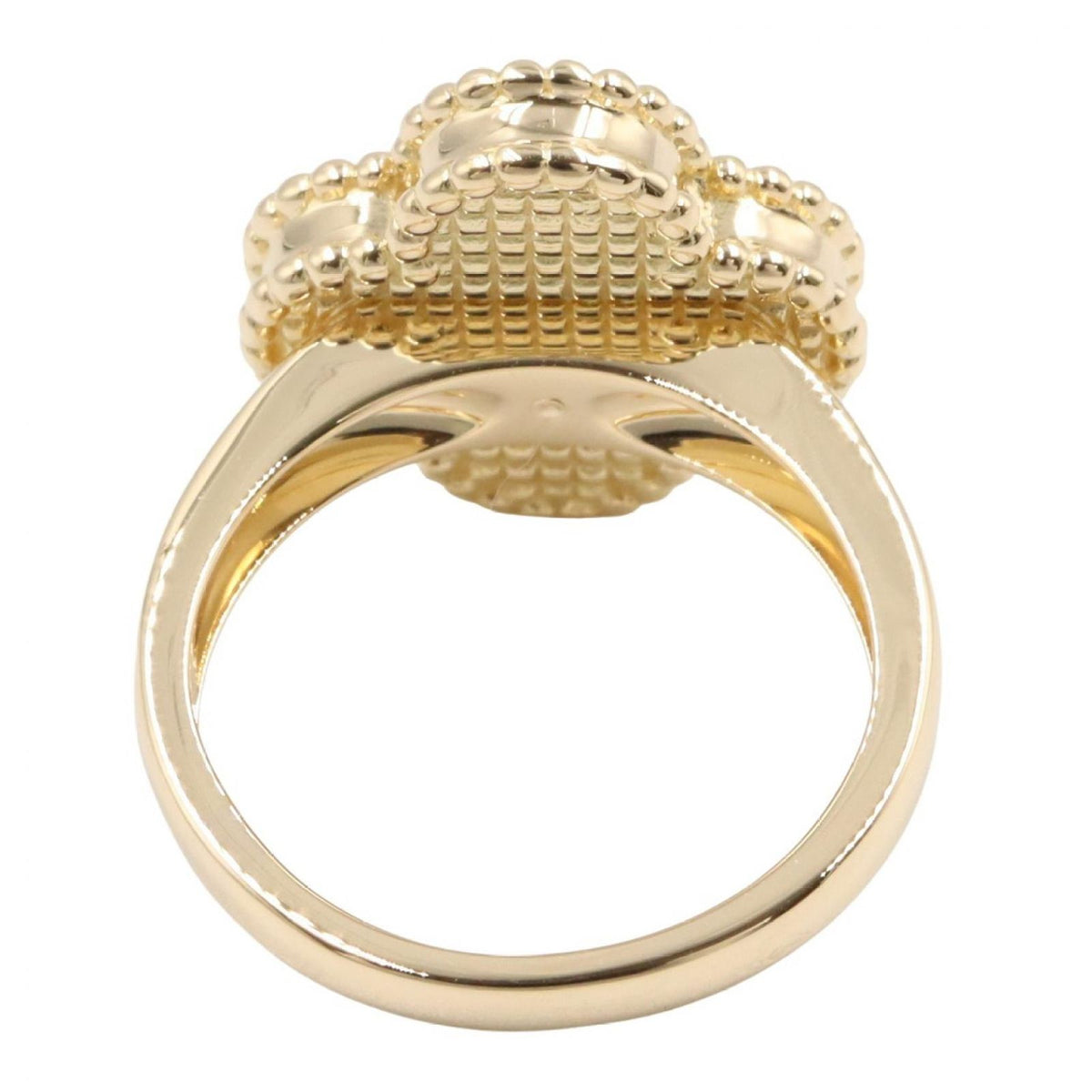 Van Cleef & Arpels Ring Vintage Alhambra Onyx 18k Diamond — view 3