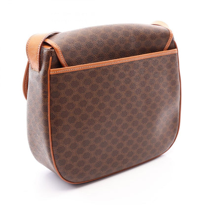 Celine Shoulder Bag Macadam Brown Leather — view 2