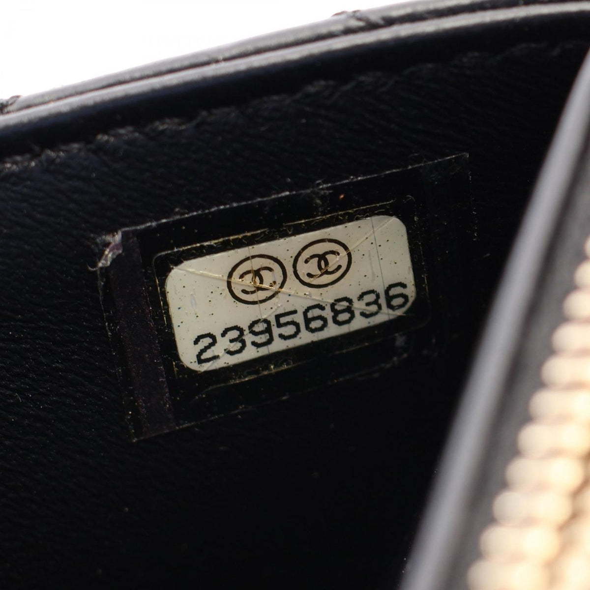 Chanel Pouch Quilted Black Lambskin Slim Wallet — view 6