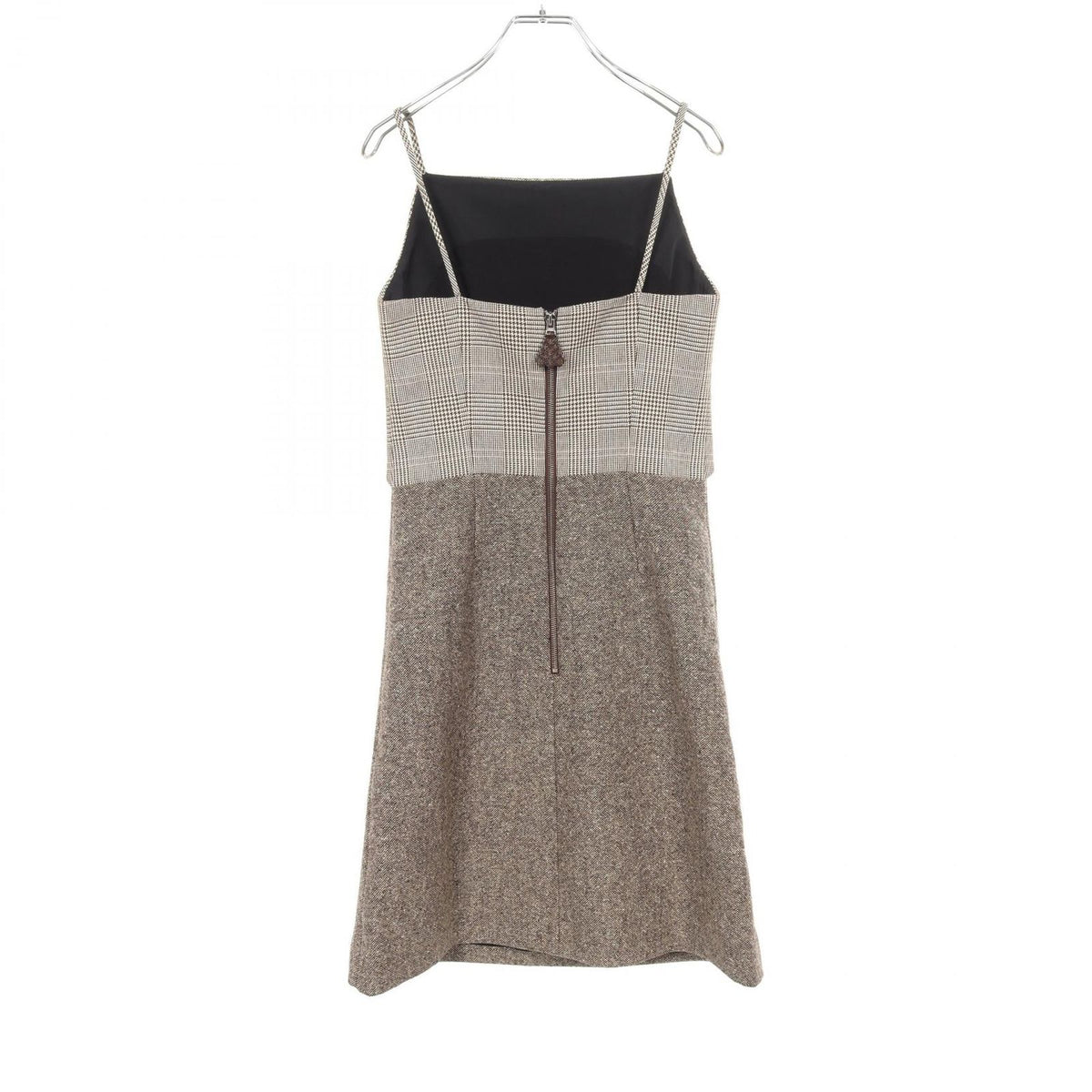 Louis Vuitton Dress Houndstooth Cami Wool Nylon — view 2