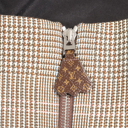 Louis Vuitton Dress Houndstooth Cami Wool Nylon — view 7