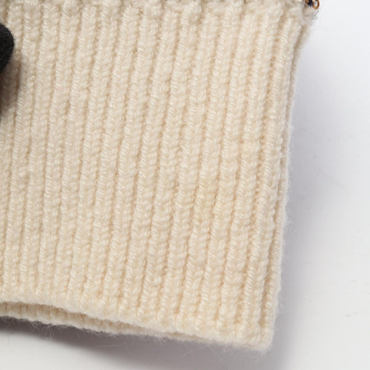 Chanel Knit CC Logo Sequined Border Cashmere Sweater — view 6