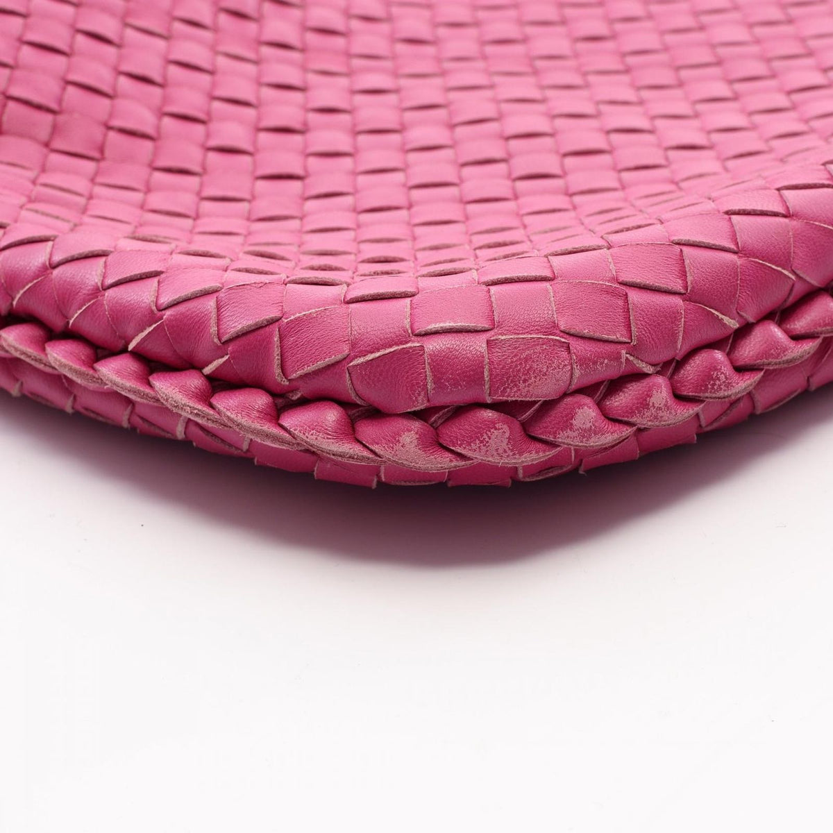 Bottega Veneta Shoulder Bag Intrecciato Pink Leather — view 8