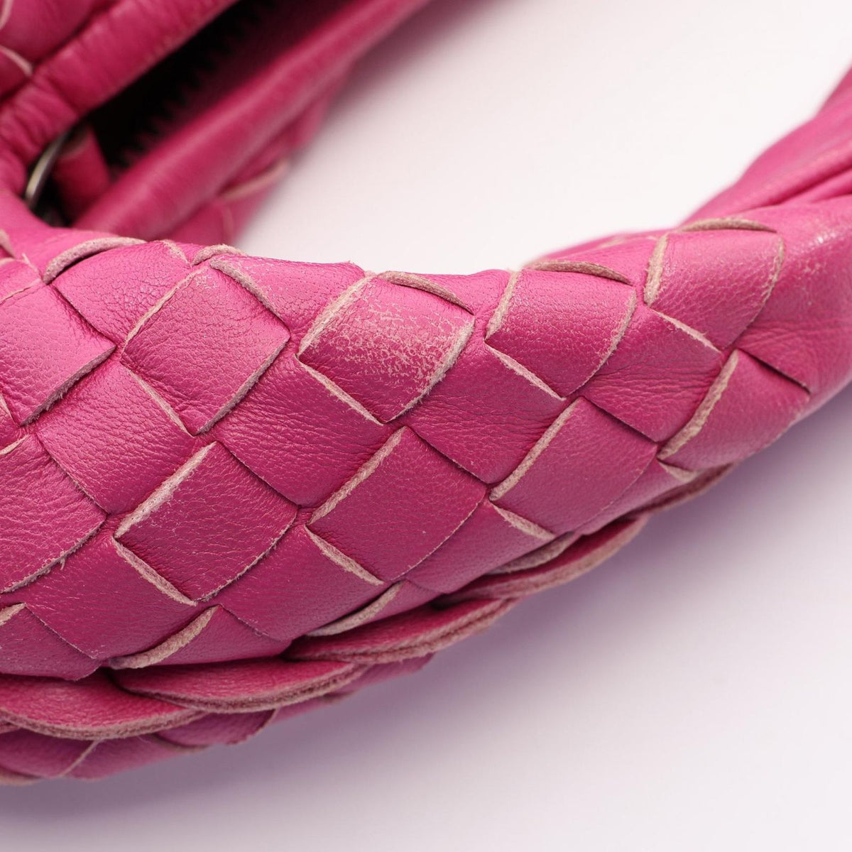 Bottega Veneta Shoulder Bag Intrecciato Pink Leather — view 6