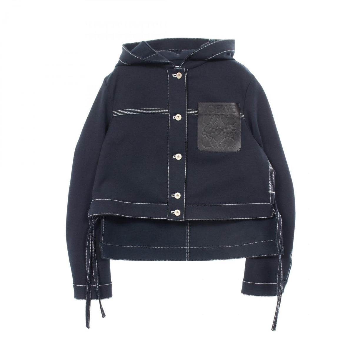 Loewe Anagram Hooded Cropped Cotton Nylon Jacket