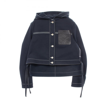 Loewe Anagram Hooded Cropped Cotton Nylon Jacket