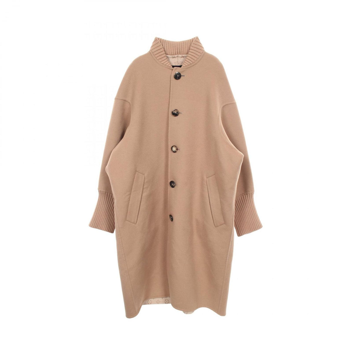 Louis Vuitton Slowie Long Bomber Wool Silk Coat