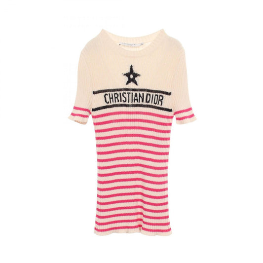 Dior Knit Dioriviera Border Logo Cotton Sweater