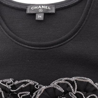 Chanel Tank Top CC Logo Ruffle Wool — view 6