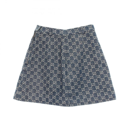 Gucci Skirt GG Jacquard Cotton Denim — view 2
