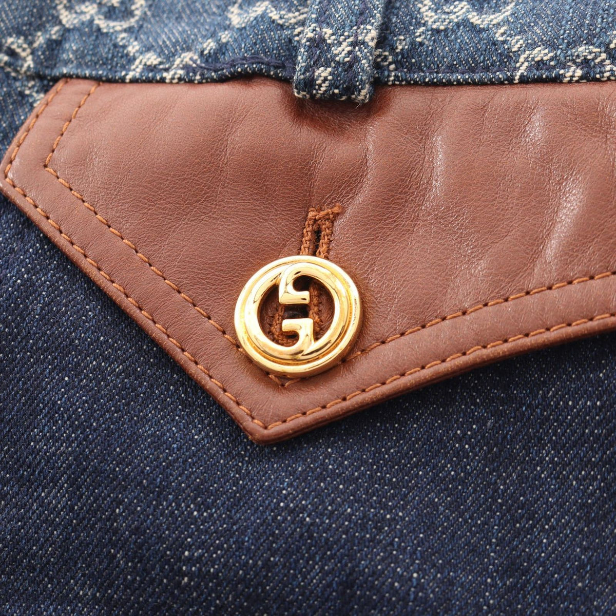 Gucci Skirt GG Jacquard Cotton Denim — view 8