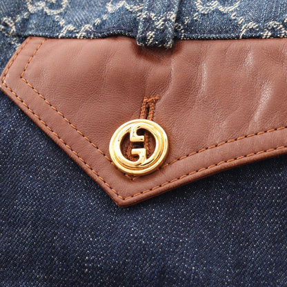 Gucci Skirt GG Jacquard Cotton Denim — view 8