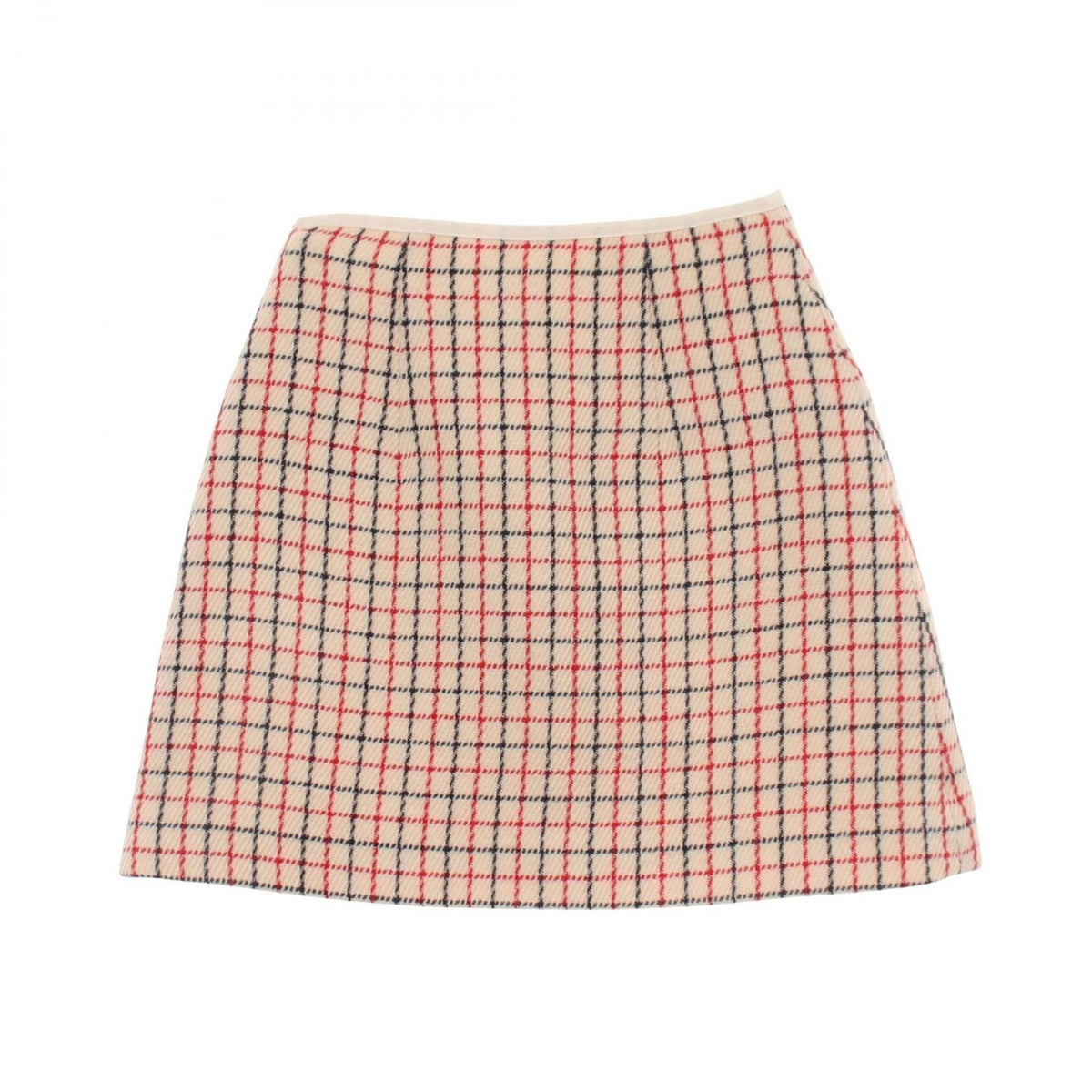 Miu Miu Skirt Plaid Wool — view 2