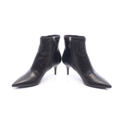 Hermes Boots Blanche Short Leather High Heels Pumps — view 3