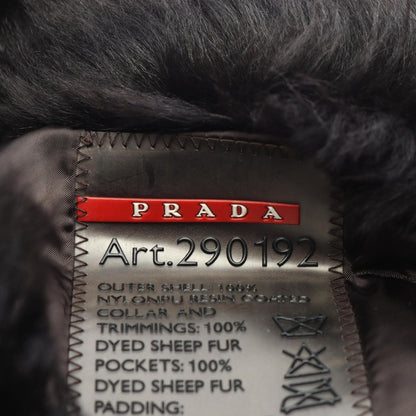 Prada Sports Linea Rossa Sport Down Jacket Shearling Contrast Duffle Coat Nylon — view 3