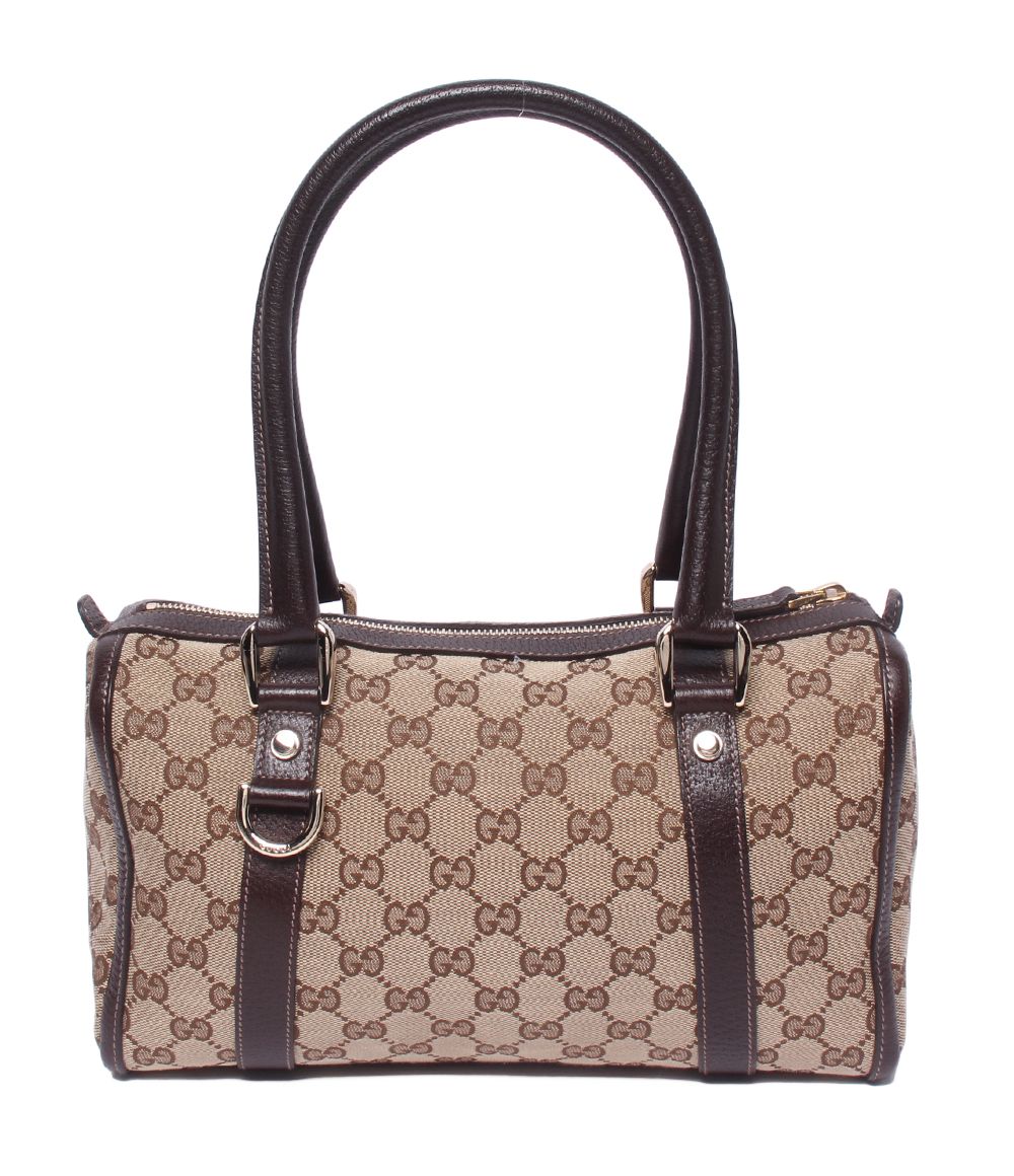 Gucci Mini Boston Bag GG Canvas — view 2