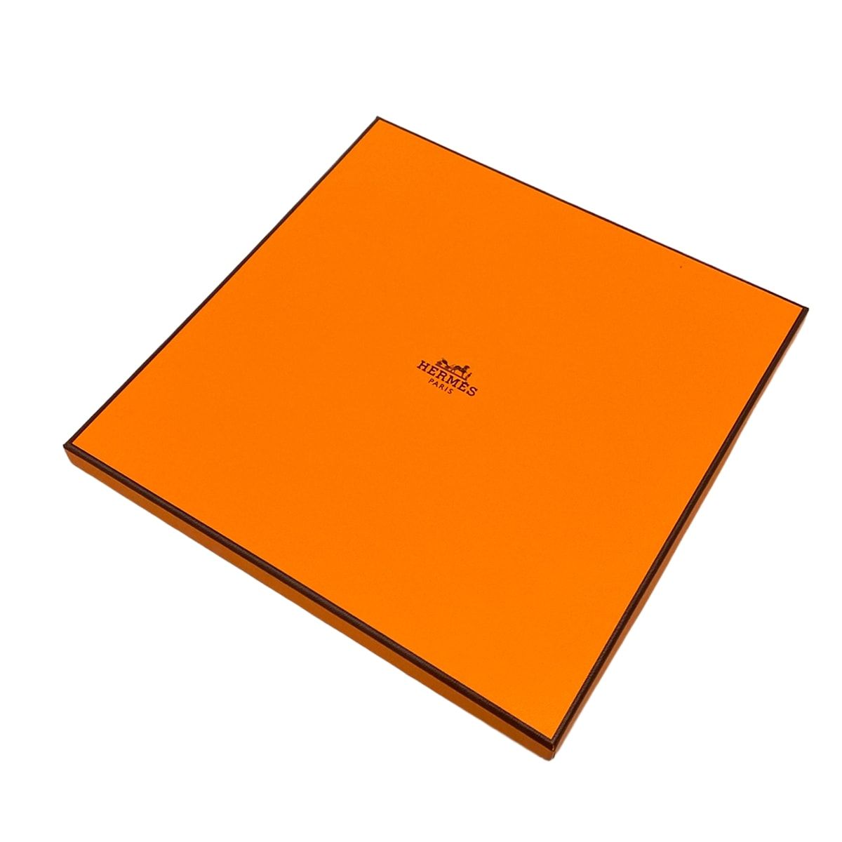 Hermes Scarf Carre 90 Orange Light Blue Multi Imaginary Saddle Silk — view 4