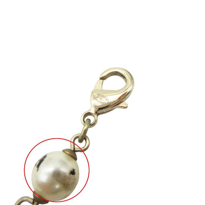 Chanel Necklace Long CC Logo CC Faux Pearl White — view 8