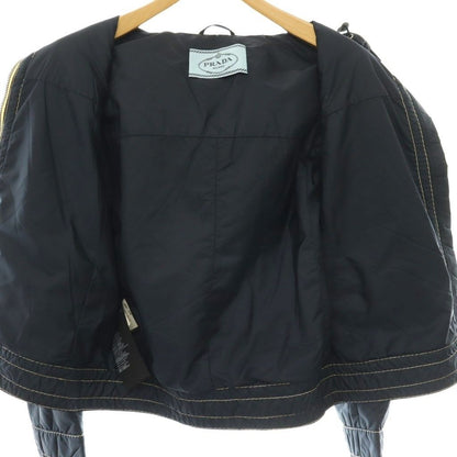 Prada Jacket Nylon Hooded Stitch Navy 38 — view 3