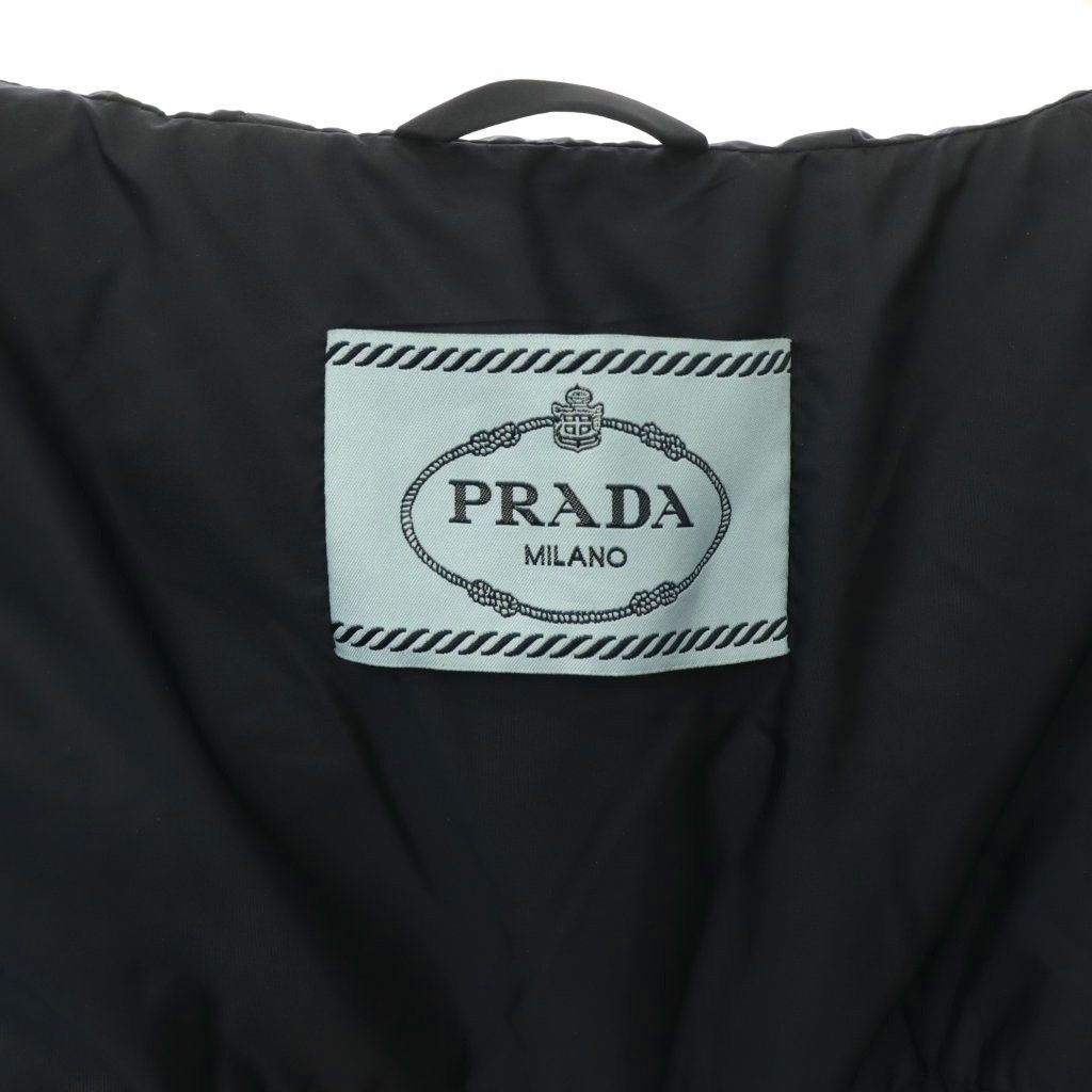 Prada Jacket Nylon Hooded Stitch Navy 38 — view 6