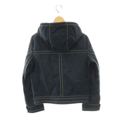 Prada Jacket Nylon Hooded Stitch Navy 38 — view 2