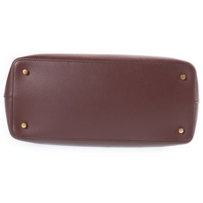 Celine Conti Leather Handbag Gold Brown — view 4