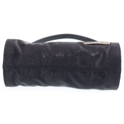 Chrome Hearts Stencil Grinds Nylon Leather Hand Bag Handbag Black — view 4