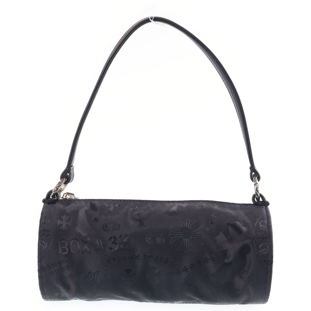 Chrome Hearts Stencil Grinds Nylon Leather Hand Bag Handbag Black — view 2