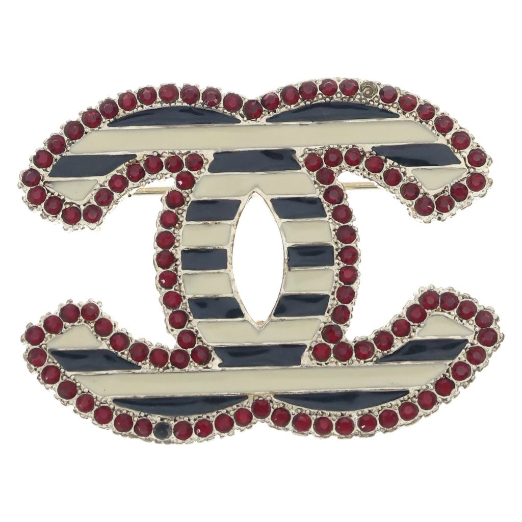 Chanel CC Logo Brooch Pin Badge Multicolor 03A