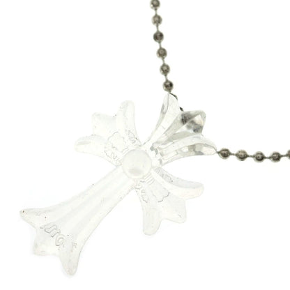 Chrome Hearts Rubber CH Small CH Cross Necklace Silicone Clear