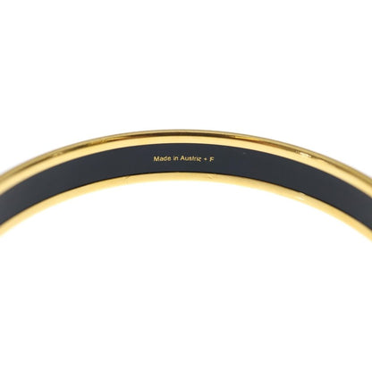 Hermes Enamel PM Caleche Bangle Gold Light Blue Bracelet — view 6
