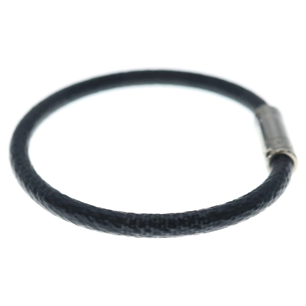 Louis Vuitton Damier Bracelet Keep It Black Silver — view 3