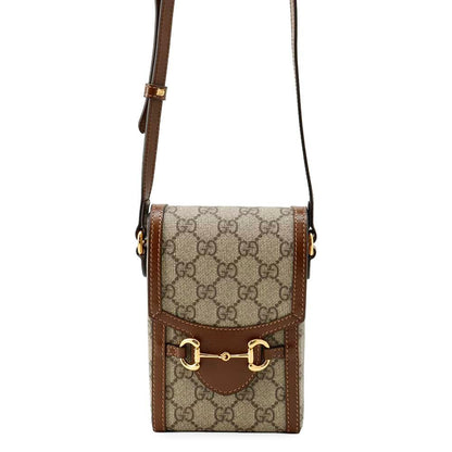Gucci Shoulder Bag GG Supreme Horsebit 1955