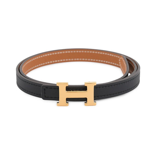 Hermes Belt Mini H Kit 13 Black Gold Swift Epsom 70