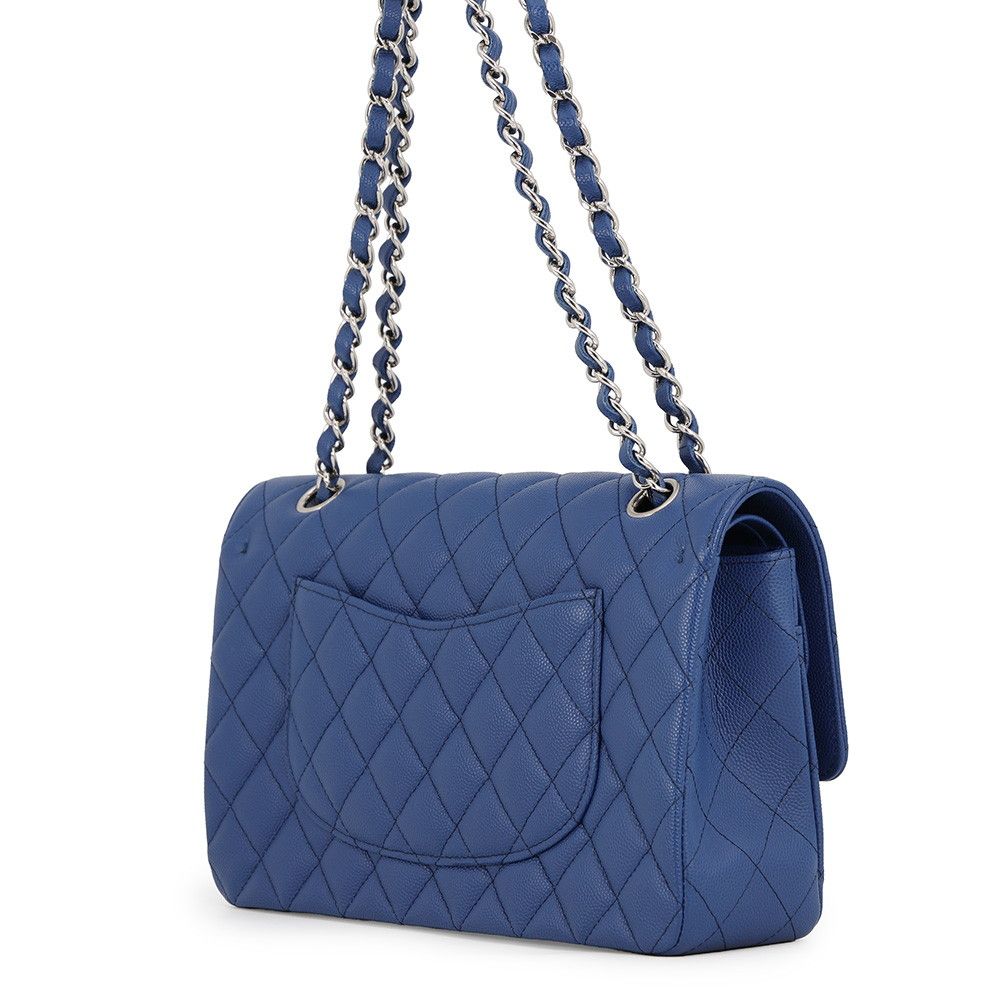 Chanel Chain Shoulder Bag Quilted 25 CC Logo Double Caviar Leather — view 2