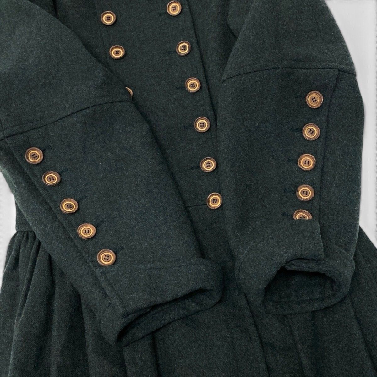 Saint Laurent Rive Gauche Vintage Coat Green 34 — view 6