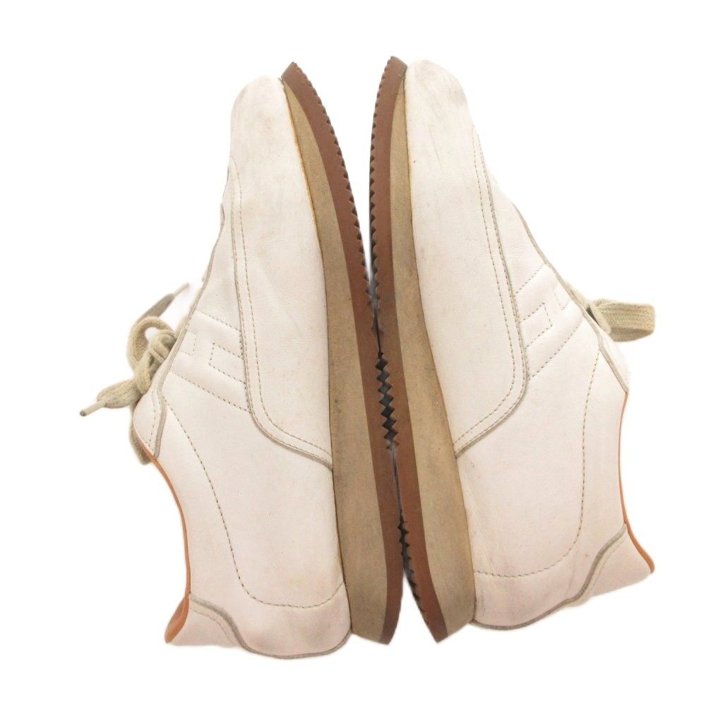 Hermes Quick Sneakers Low Cut Leather White — view 7