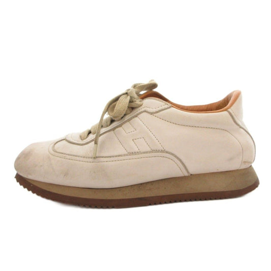 Hermes Quick Sneakers Low Cut Leather White