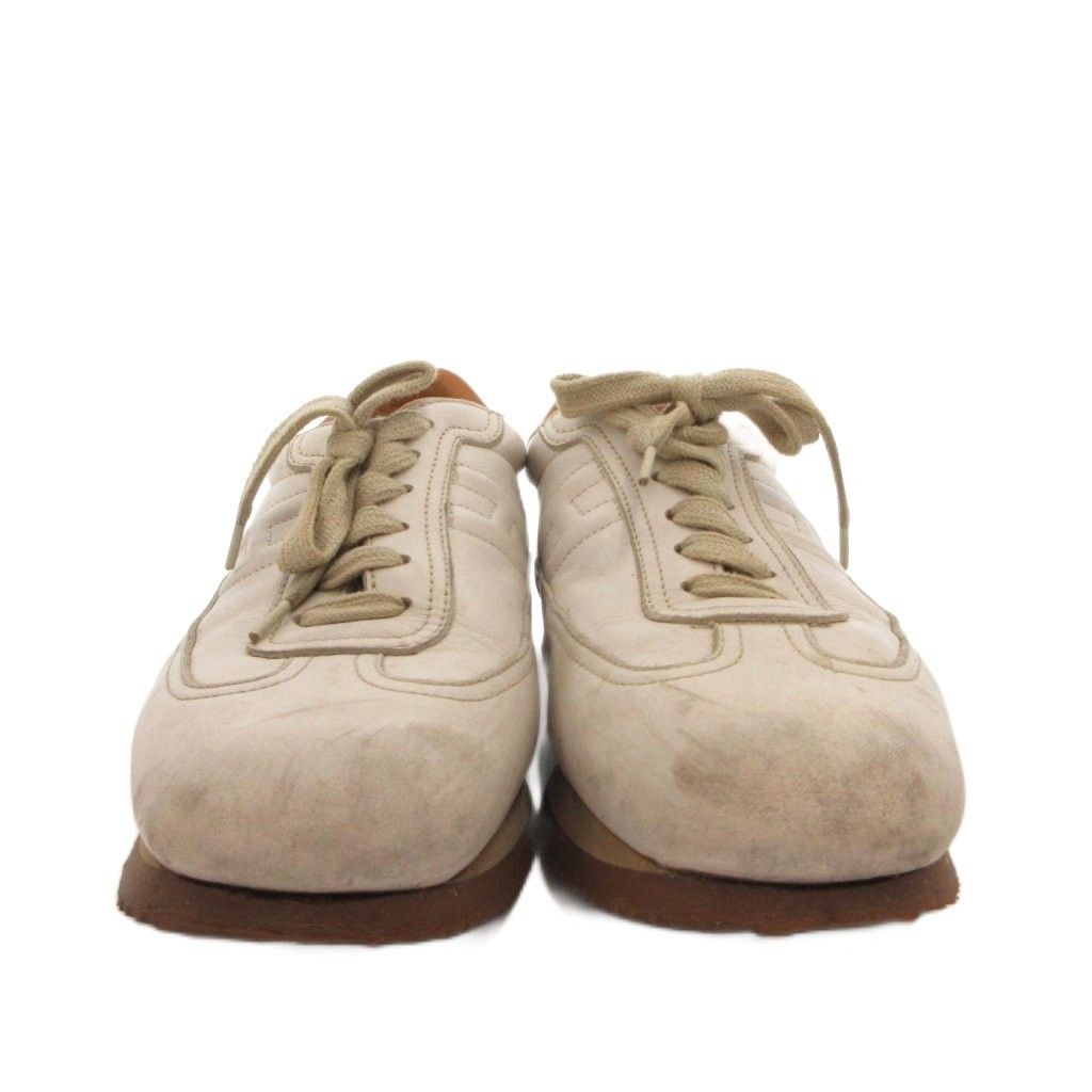 Hermes Quick Sneakers Low Cut Leather White — view 4