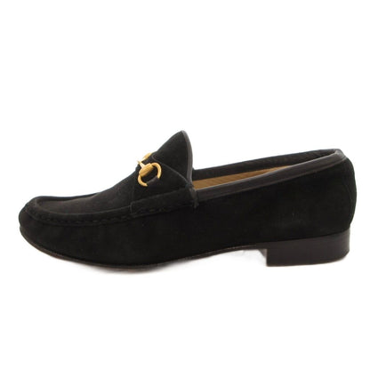 Gucci Loafers Slip-on Horsebit Suede Black — view 2