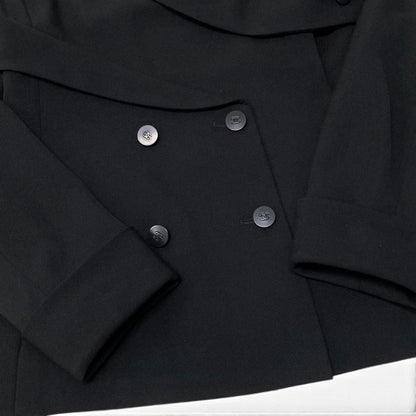 Chanel 98P Special Shape Tailored Jacket Vinatge Architectural Blazer Black — view 6