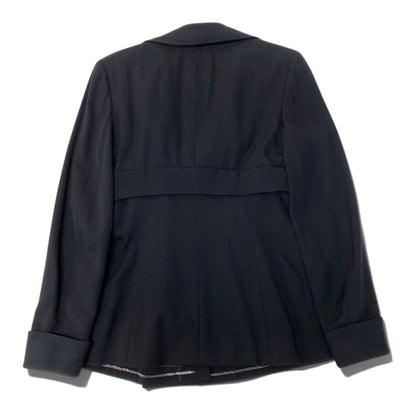Chanel 98P Special Shape Tailored Jacket Vinatge Architectural Blazer Black — view 3