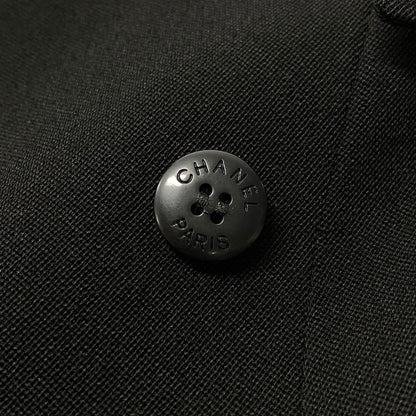 Chanel 98P Special Shape Tailored Jacket Vinatge Architectural Blazer Black — view 7