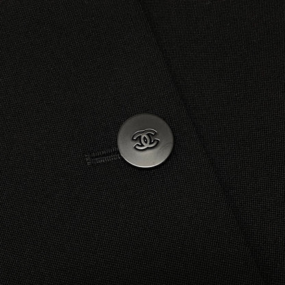 Chanel 98P Special Shape Tailored Jacket Vinatge Architectural Blazer Black — view 8
