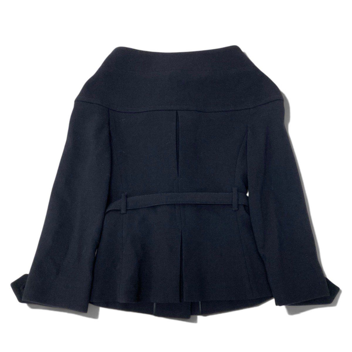 Prada Vintage Collarless Jacket Black — view 3