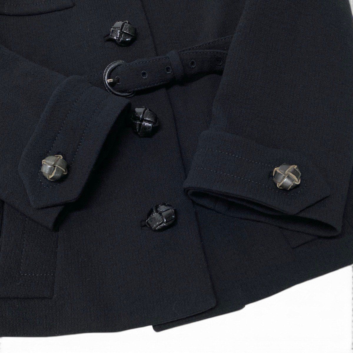 Prada Vintage Collarless Jacket Black — view 7